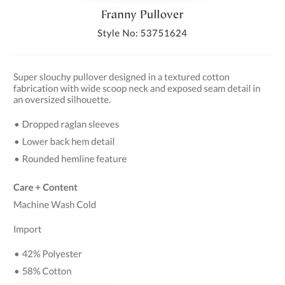 Free People Franny Pullover Honey Ginger size small (oversized) EUC - Picture 4 of 10